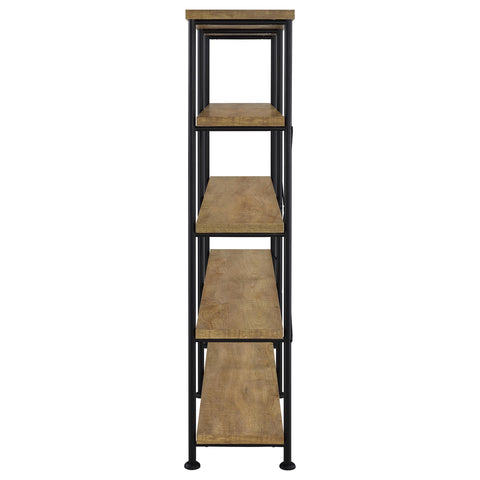 Croyden 63-inch 4-shelf Double Bookshelf Mango