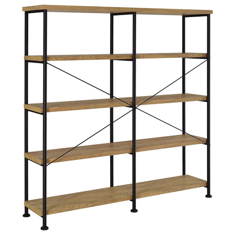 Croyden 63-inch 4-shelf Double Bookshelf Mango