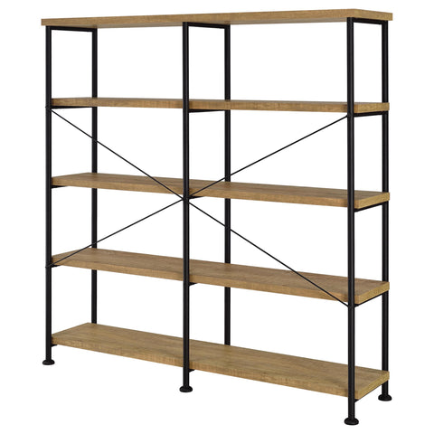 Croyden 63-inch 4-shelf Double Bookshelf Mango