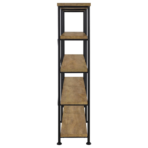 Croyden 63-inch 4-shelf Double Bookshelf Mango