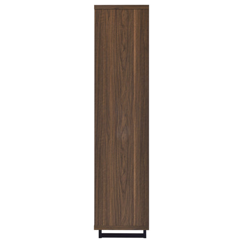 Wren 71-inch 3-shelf Cabinet Bookcase WalnutWalnut