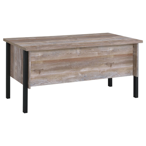 Meryl 60-inch 4-drawer Office Computer Desk Weathered OakWeathered Oak