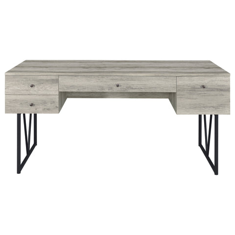 Rowan 63-inch 4-drawer Writing Desk Grey DriftwoodGrey Driftwood