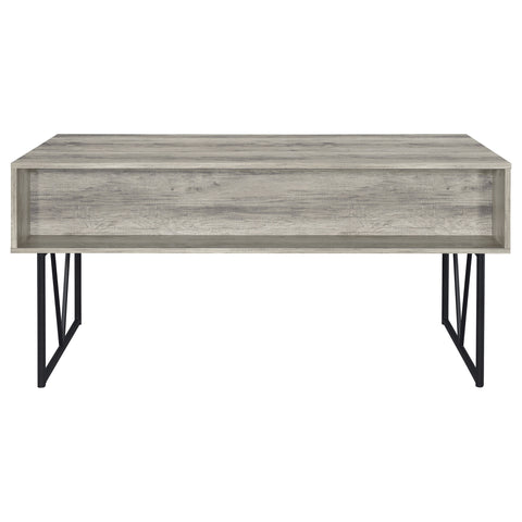 Rowan 63-inch 4-drawer Writing Desk Grey DriftwoodGrey Driftwood