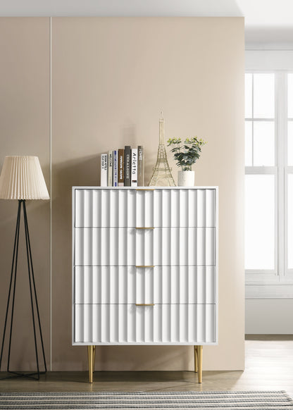 Paris White Gloss Chest