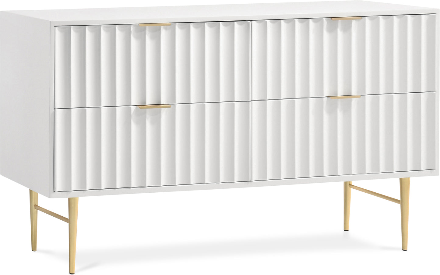 paris white gloss dresser