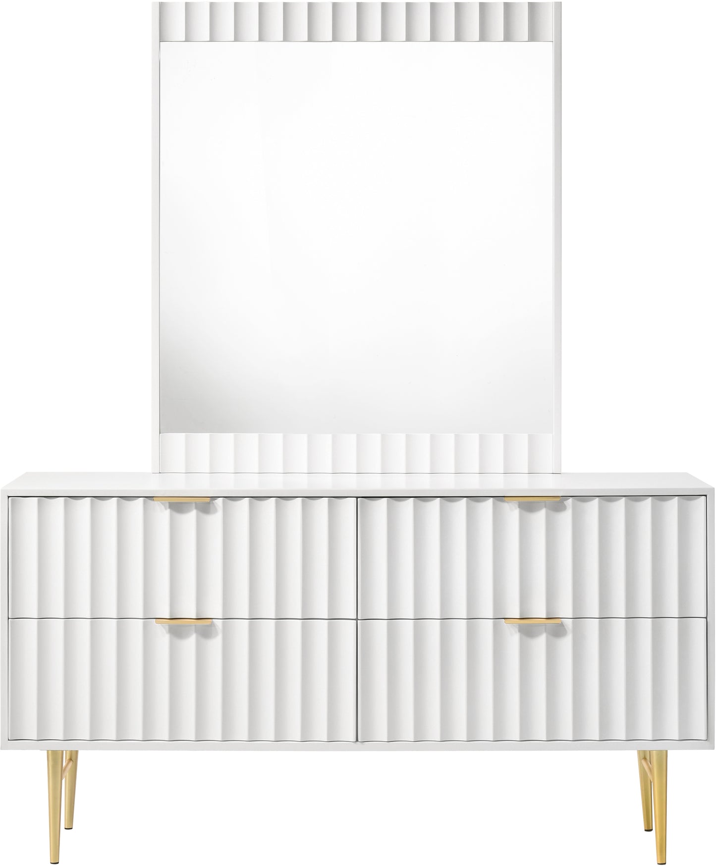 paris white gloss dresser