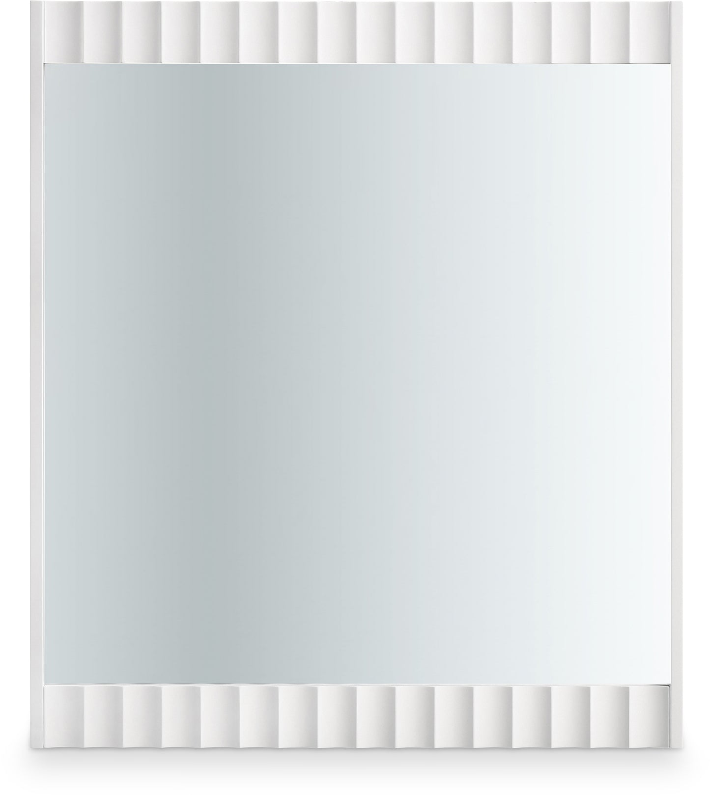 paris white gloss mirror