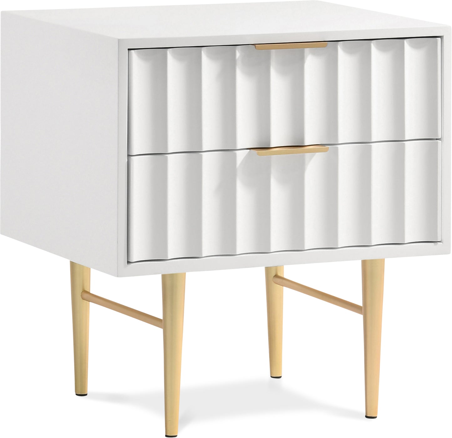 paris white gloss night stand