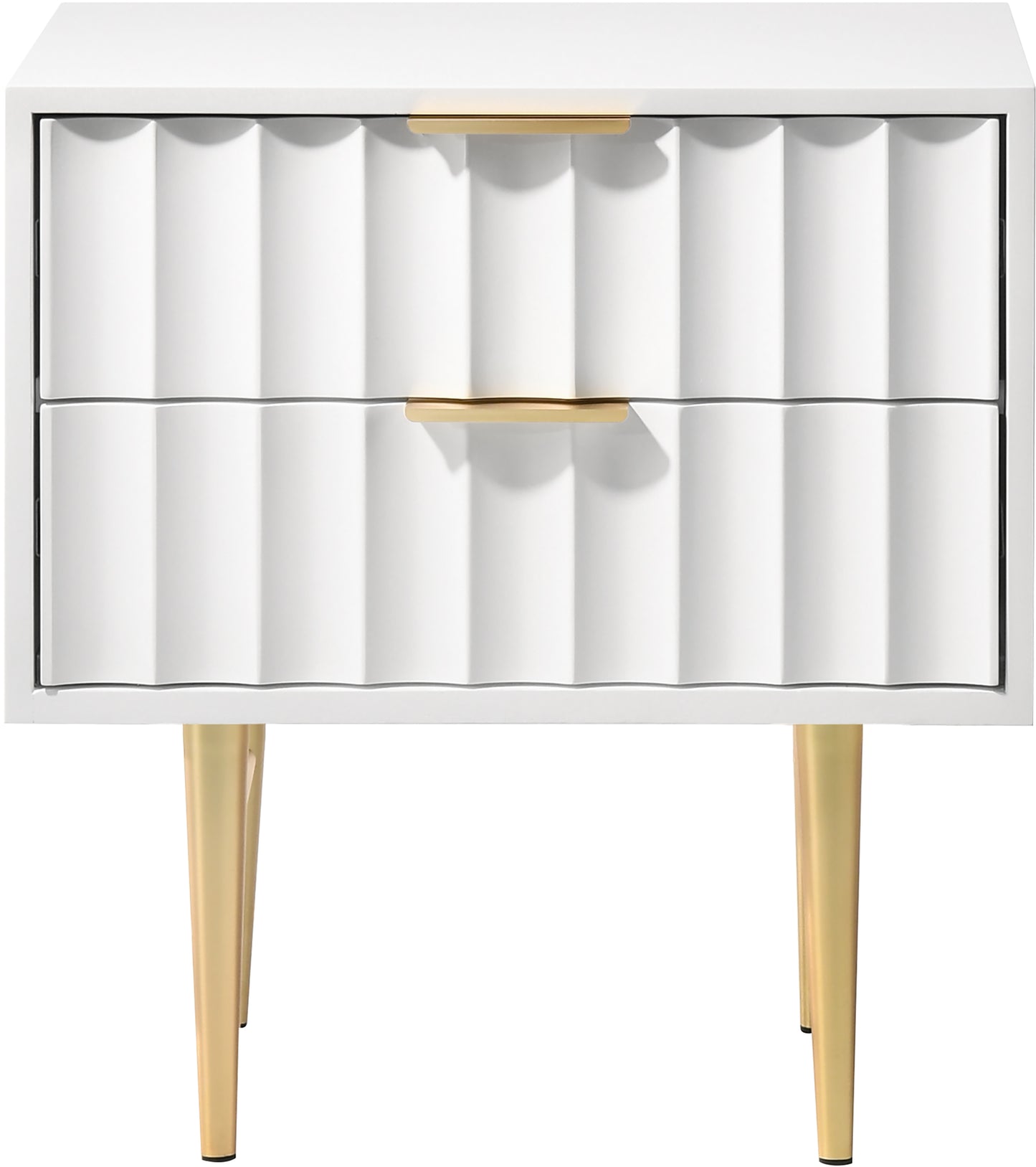 paris white gloss night stand