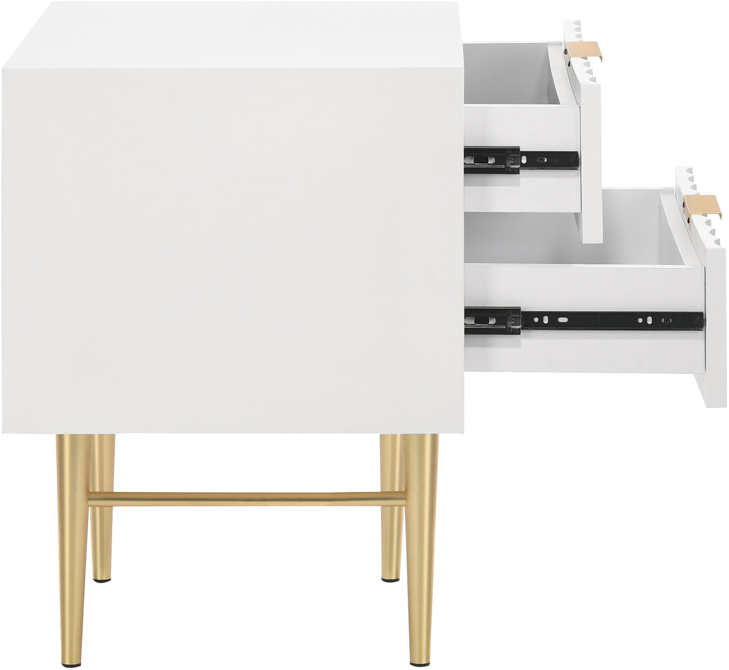 paris white gloss night stand