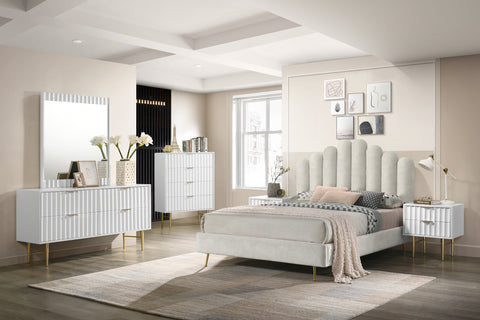 Akoya White Gloss Night Stand NS