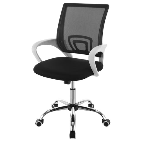 Ricci Upholstered Adjustable Home Office Desk Chair BlackBlack