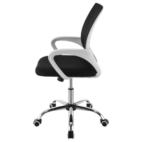 Ricci Upholstered Adjustable Home Office Desk Chair BlackBlack