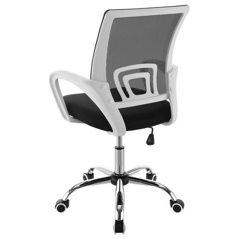 Ricci Upholstered Adjustable Home Office Desk Chair BlackBlack