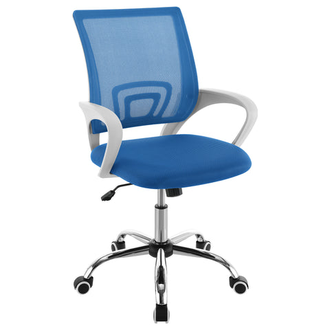 Ricci Upholstered Adjustable Home Office Desk Chair BlueBlue