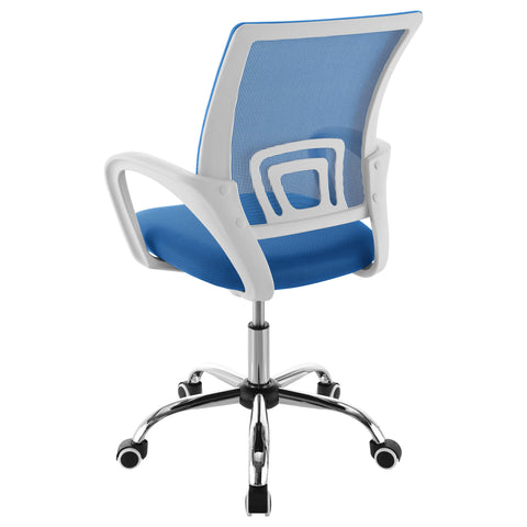 Ricci Upholstered Adjustable Home Office Desk Chair BlueBlue