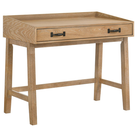 Galindo 38-inch Computer Desk with Keyboard Drawer Distressed Light Brown
