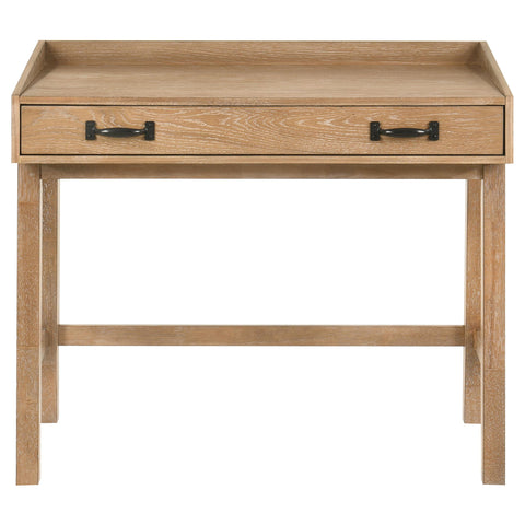 Galindo 38-inch Computer Desk with Keyboard Drawer Distressed Light Brown