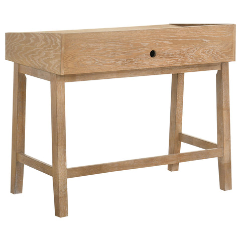 Galindo 38-inch Computer Desk with Keyboard Drawer Distressed Light Brown