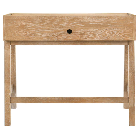 Galindo 38-inch Computer Desk with Keyboard Drawer Distressed Light Brown