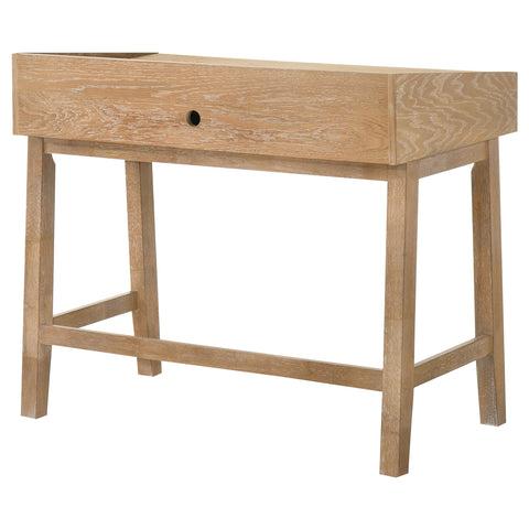 Galindo 38-inch Computer Desk with Keyboard Drawer Distressed Light Brown