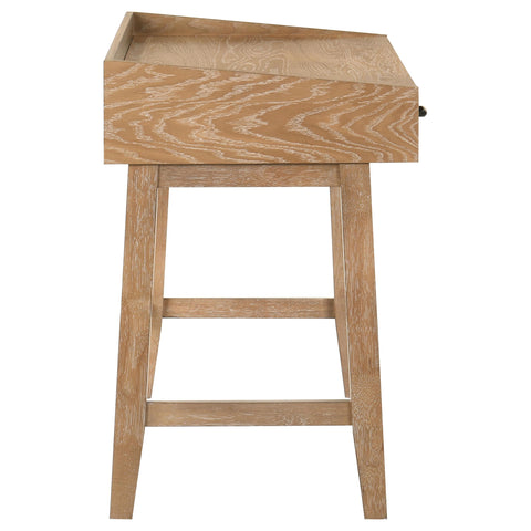 Galindo 38-inch Computer Desk with Keyboard Drawer Distressed Light Brown