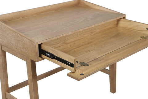 Galindo 38-inch Computer Desk with Keyboard Drawer Distressed Light Brown