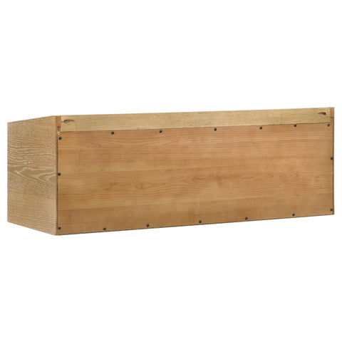 Galindo Bookshelf Bridge with Cubbies Distressed Light Brown