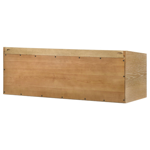 Galindo Bookshelf Bridge with Cubbies Distressed Light Brown