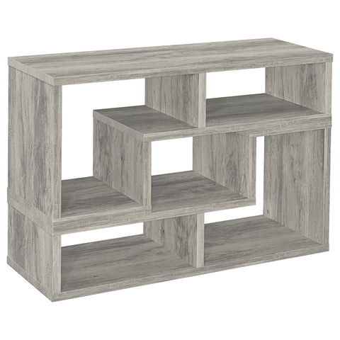 Lorelai Multipurpose TV Stand and Bookshelf Grey DriftwoodGrey Driftwood