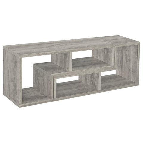 Lorelai Multipurpose TV Stand and Bookshelf Grey DriftwoodGrey Driftwood
