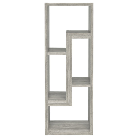 Lorelai Multipurpose TV Stand and Bookshelf Grey DriftwoodGrey Driftwood