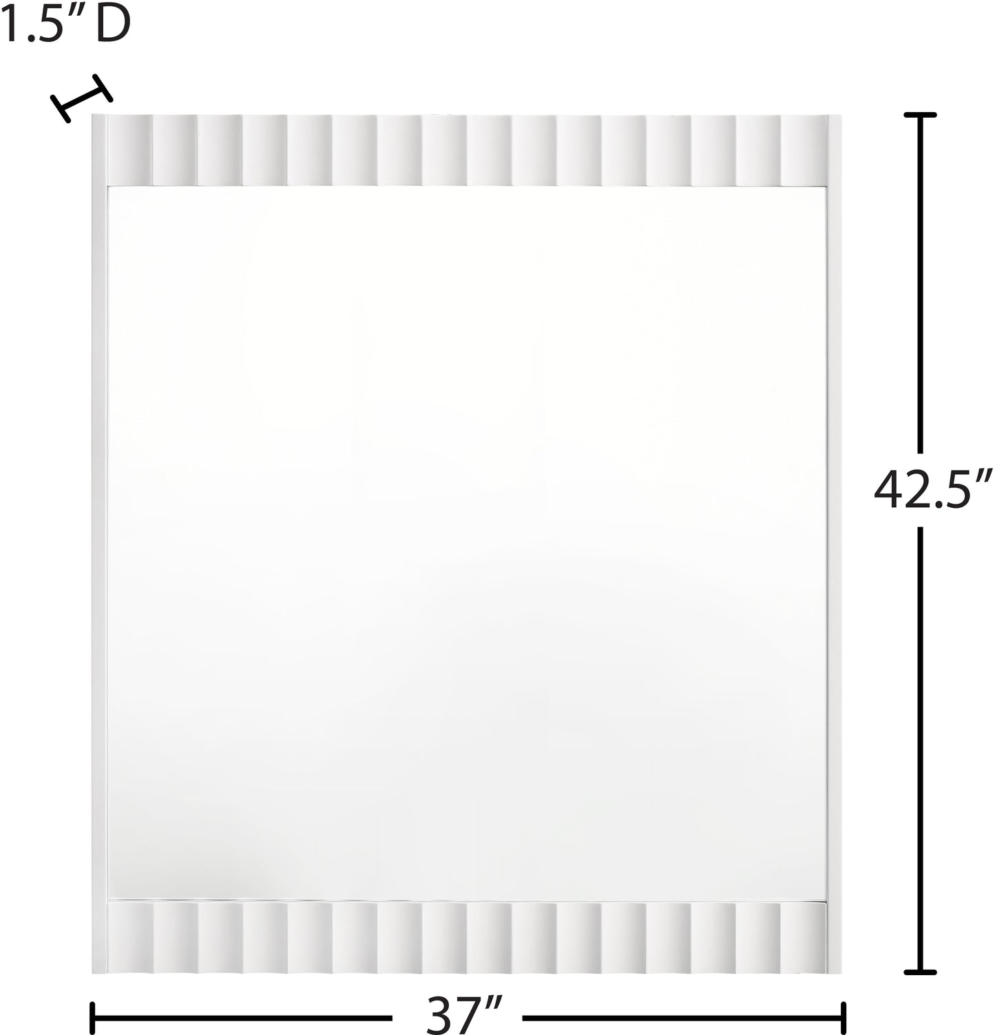 akoya white gloss mirror m