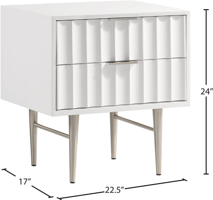 Akoya White Gloss Night Stand NS