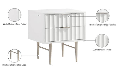 Akoya White Gloss Night Stand NS