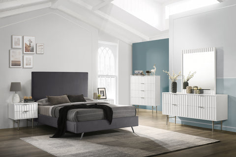 Akoya White Gloss Night Stand NS