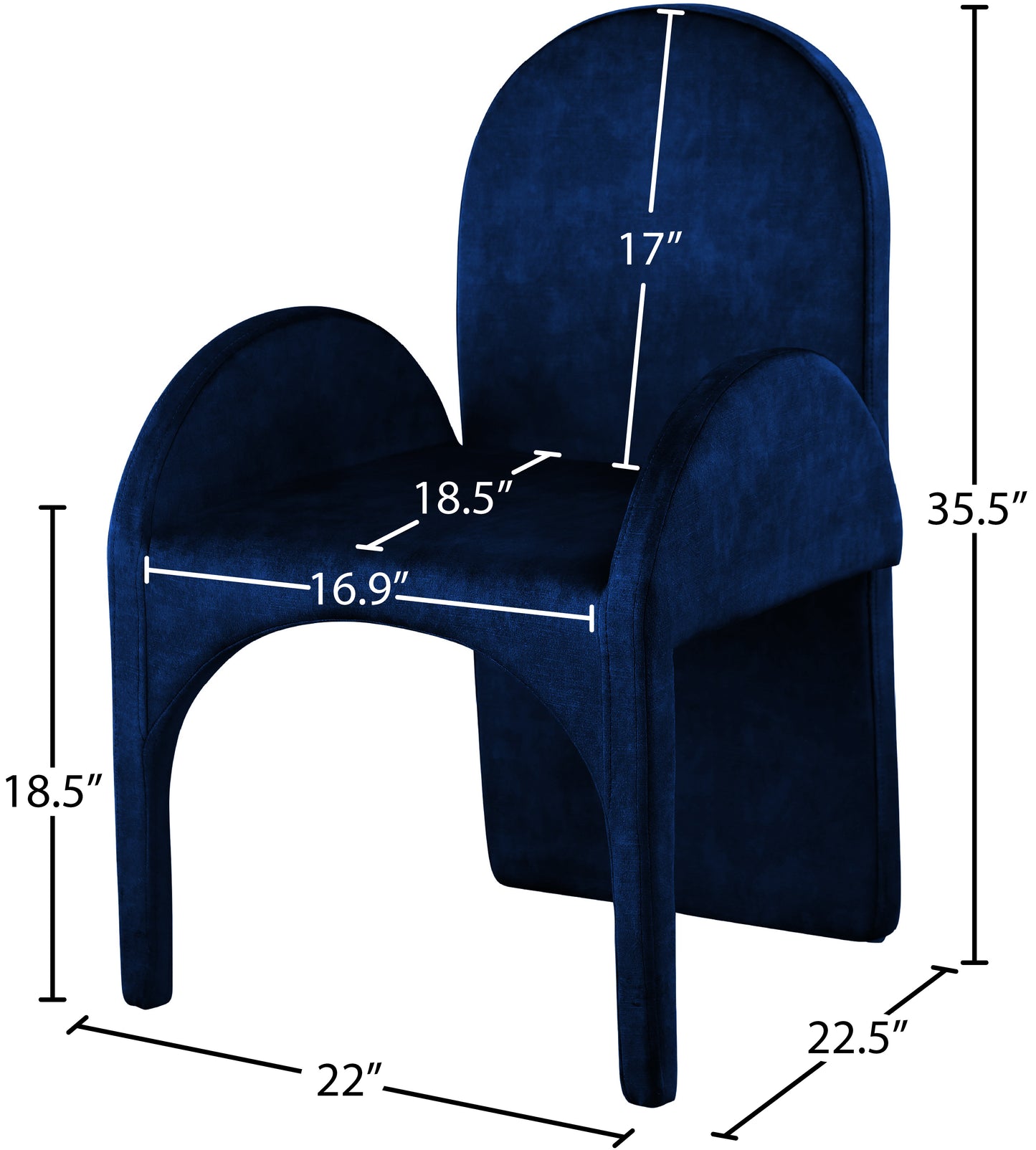 august navy velvet dining arm chair ac