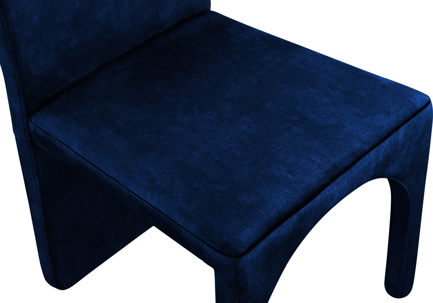 august navy velvet dining side chair sc