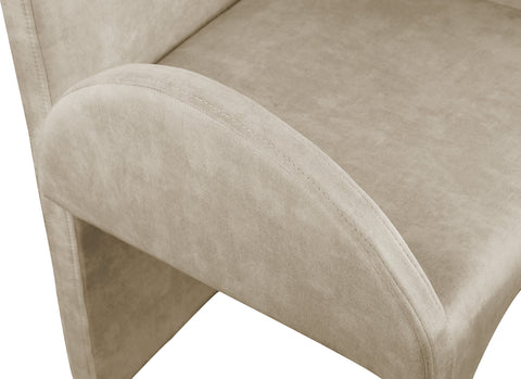 August Stone Velvet Dining Arm Chair AC