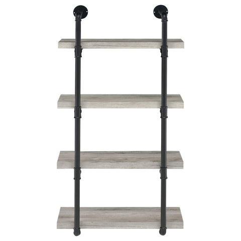 Arini 24-inch 4-shelf Wall Bookshelf Grey DriftwoodGrey Driftwood