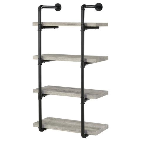 Arini 24-inch 4-shelf Wall Bookshelf Grey DriftwoodGrey Driftwood
