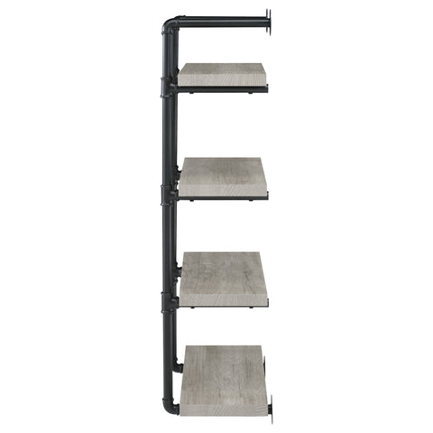 Arini 24-inch 4-shelf Wall Bookshelf Grey DriftwoodGrey Driftwood
