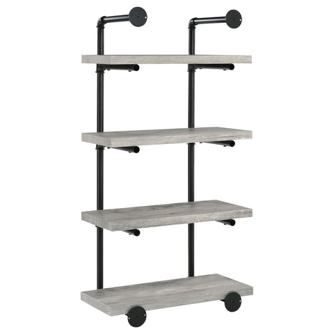 Arini 24-inch 4-shelf Wall Bookshelf Grey DriftwoodGrey Driftwood