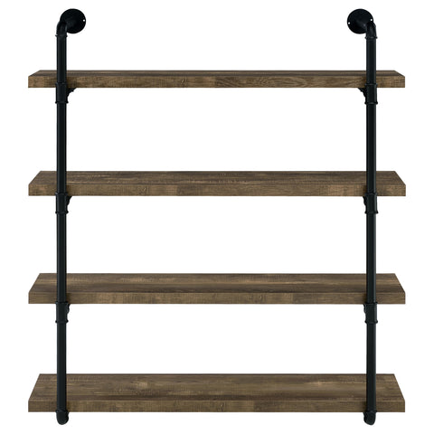 Arini 39-inch 4-shelf Wall Bookshelf Rustic OakRustic Oak