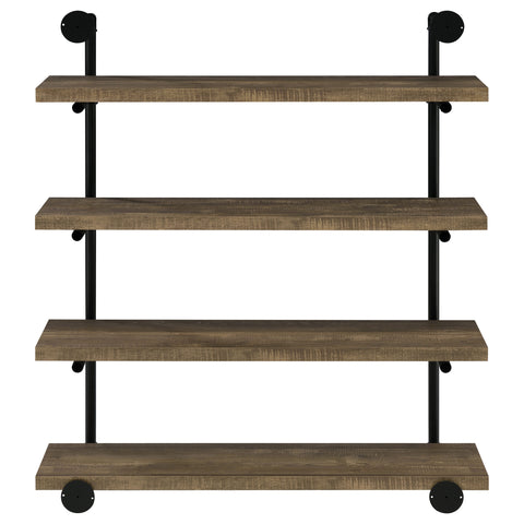 Arini 39-inch 4-shelf Wall Bookshelf Rustic OakRustic Oak