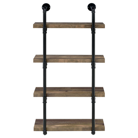 Arini 24-inch 4-shelf Wall Bookshelf Rustic OakRustic Oak