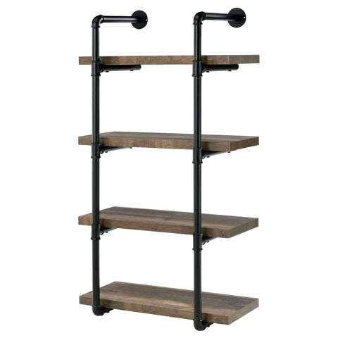 Arini 24-inch 4-shelf Wall Bookshelf Rustic OakRustic Oak