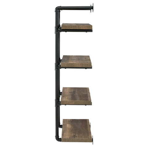 Arini 24-inch 4-shelf Wall Bookshelf Rustic OakRustic Oak