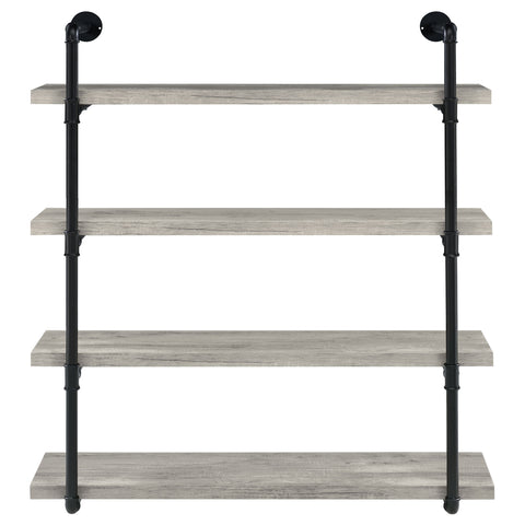 Arini 39-inch 4-shelf Wall Bookshelf Grey DriftwoodGrey Driftwood